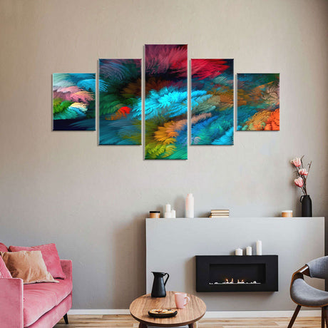 Colorful Abstract Cloudscape Canvas Wall Art