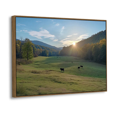 Countryside Sunrise Canvas Wall Art