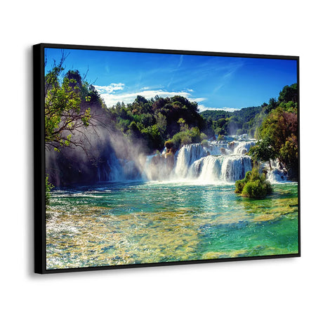 Crystal Mist Waterfall Canvas Wall Art