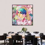 Daisy Girl Fashion Graffiti Canvas Wall Art