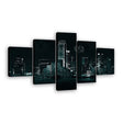 Dallas Skyline Night View Canvas Wall Art