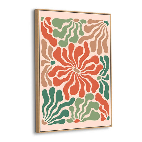 Dancing Blooms Abstract Canvas Wall Art