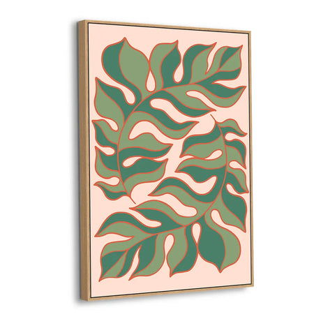 Dancing Leaves Botanical Canvas Wall Art