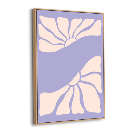 Dancing Petals Lavender Canvas Wall Art