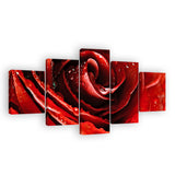 Dark Red Rose Canvas Wall Art