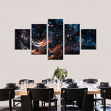 Dark Space Galaxy Canvas Wall Art