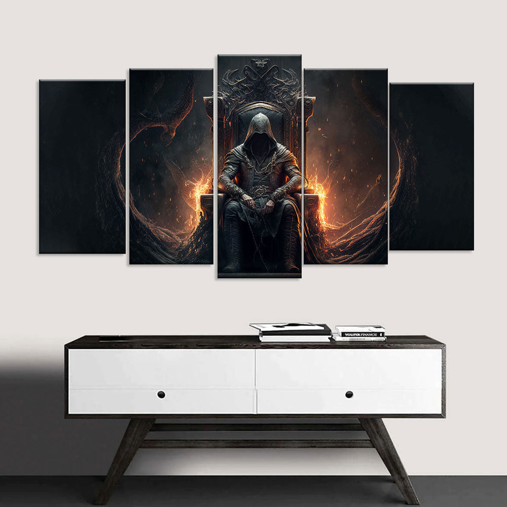 Dark Throne Canvas Wall Art