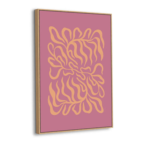 Desert Bloom Silhouette Canvas Wall Art