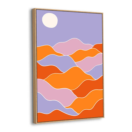 Desert Moon Dreamscape Canvas Wall Art