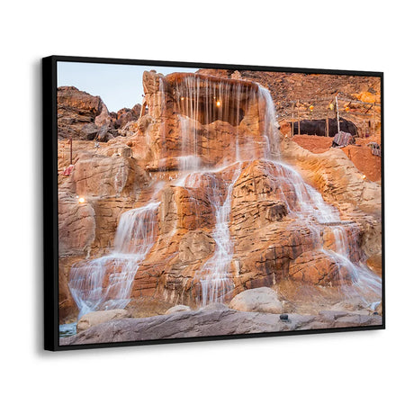 Desert Oasis Falls Canvas Wall Art