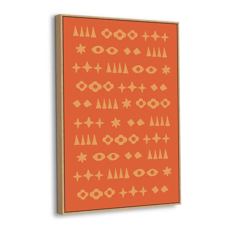 Desert Symbols Patterned Canvas Wall Art