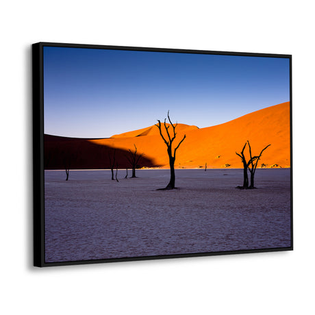 Desert Trees At Sunset Canvas Wall Art