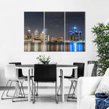 Detroit Skyline Canvas Wall Art