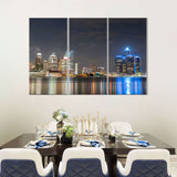 Detroit Skyline Canvas Wall Art