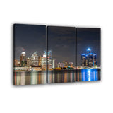 Detroit Skyline Canvas Wall Art