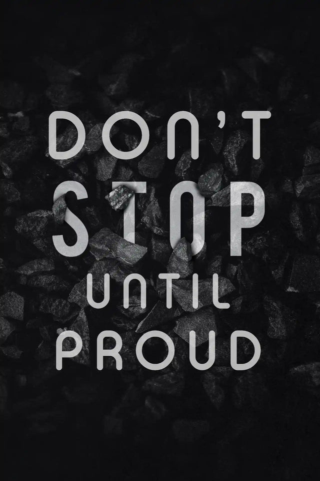 Don't Stop Until Proud Canvas Wall Art