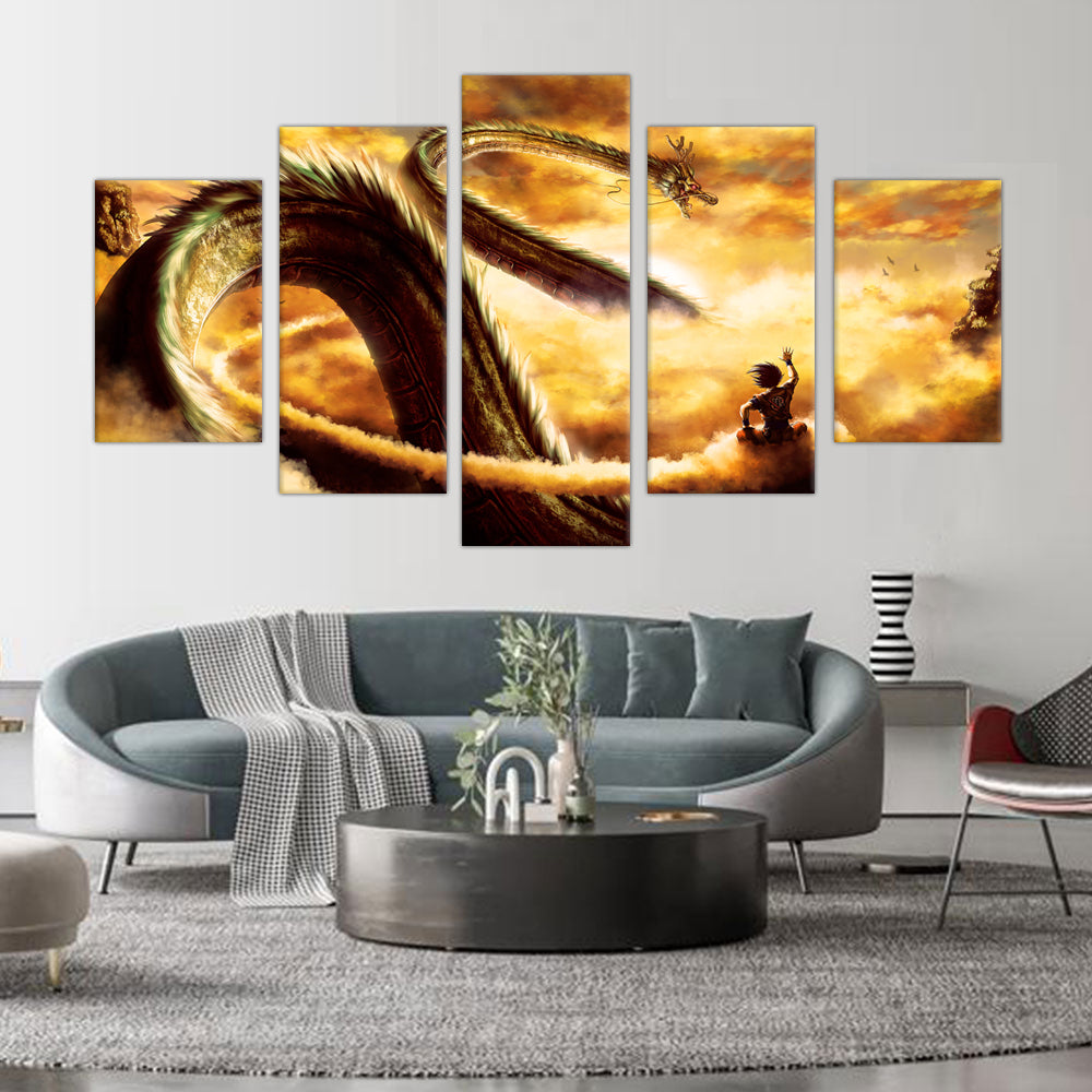 Dragon's Ascent Canvas Wall Art