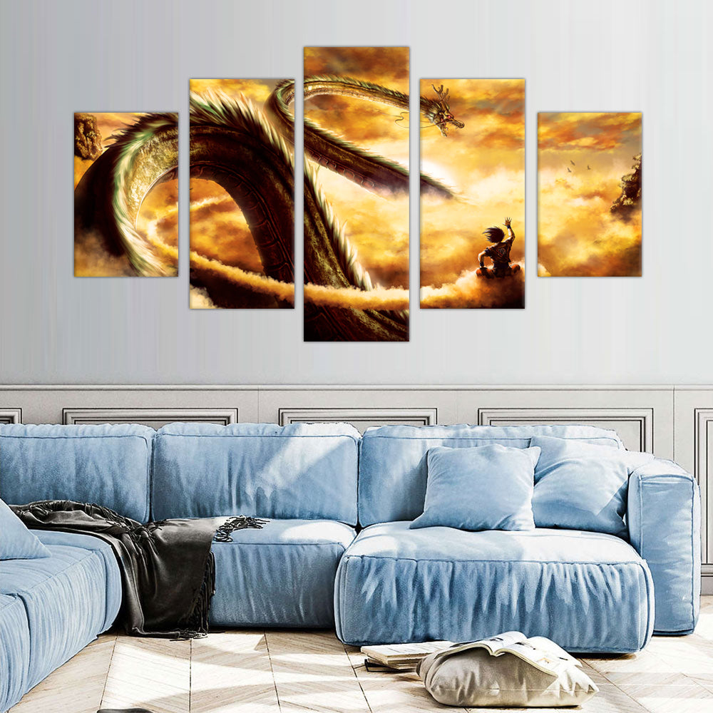 Dragon's Ascent Canvas Wall Art