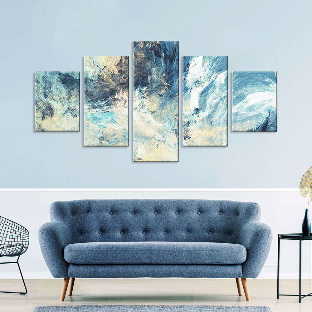 Dynamic Abstract Texture Canvas Wall Art