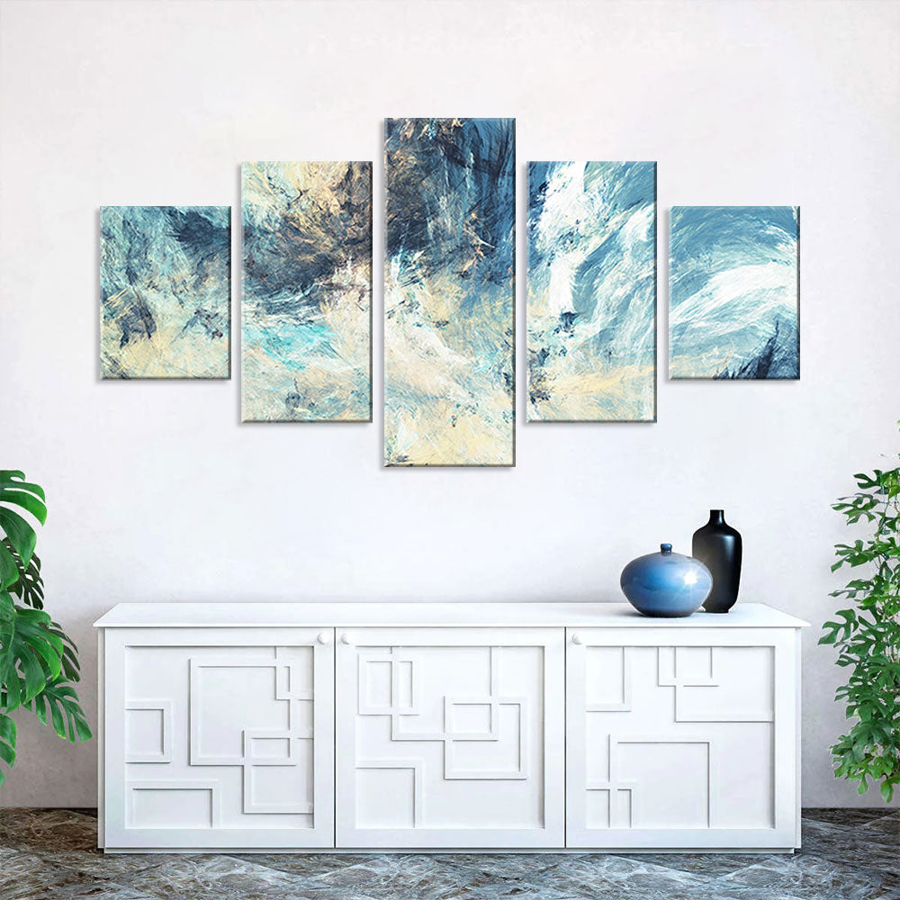 Dynamic Abstract Texture Canvas Wall Art