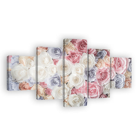 Elegant Rose Bouquet Canvas Wall Art