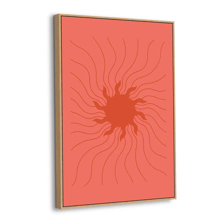 Ember Bloom Abstract Canvas Wall Art