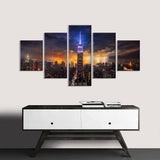 Empire State Building Night View Canvas Wall Art