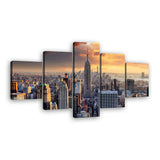 Empire State Building Skyline Canvas Wall Art