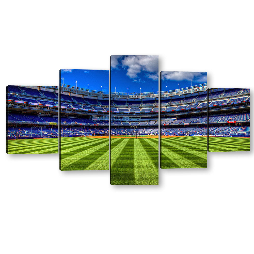 Empty Football Stadium - Canvas Wall Art