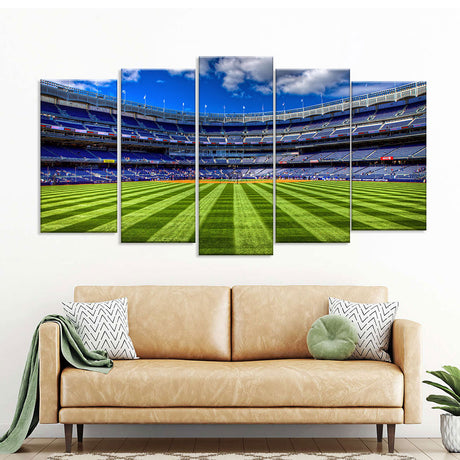 Empty Football Stadium - Canvas Wall Art