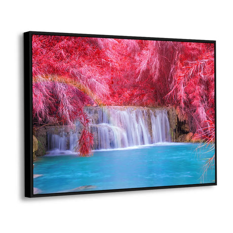 Enchanted Blush Falls Waterfall Canvas Wall Art