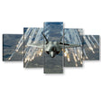 F-22 Raptor Flares Canvas Wall Art