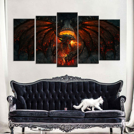 Fantasy Dragon Canvas Wall Art