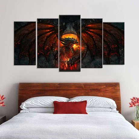 Fantasy Dragon Canvas Wall Art