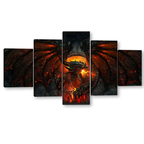 Fantasy Dragon Canvas Wall Art