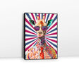 Fashion Giraffe With Eye Glasses Graffiti Canvas Wall Art