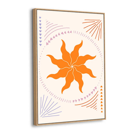 Festival Sunburst Canvas Wall Art