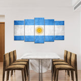 Flag of Argentina Canvas Wall Art