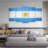 Flag of Argentina Canvas Wall Art