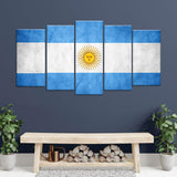 Flag of Argentina Canvas Wall Art