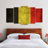 Flag of Belgium Canvas Wall Art