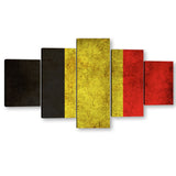 Flag of Belgium Canvas Wall Art