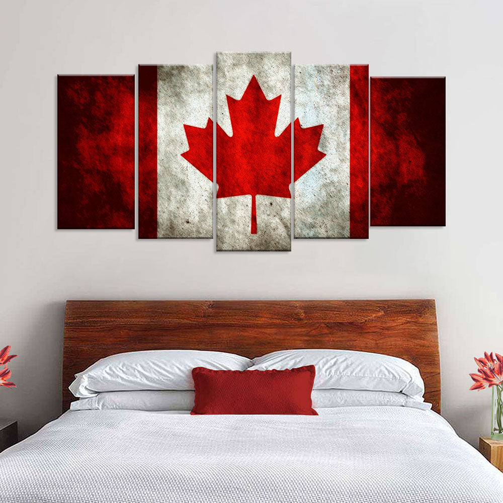 Flag of Canada Canvas Wall Art