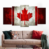 Flag of Canada Canvas Wall Art