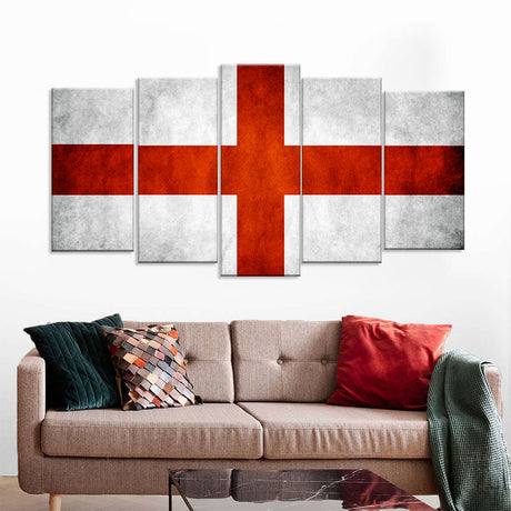 Flag of England Canvas Wall Art