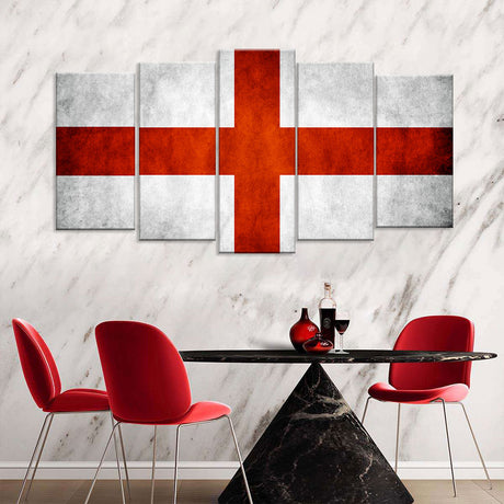 Flag of England Canvas Wall Art