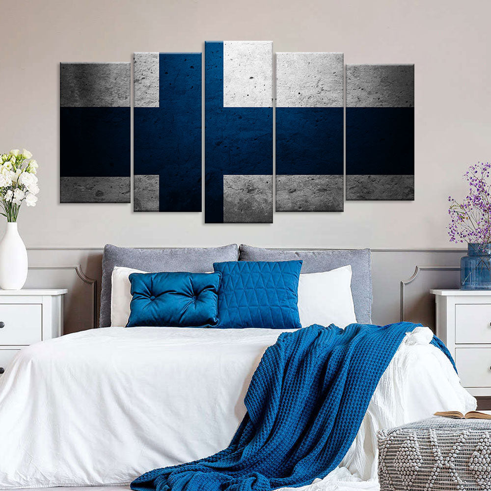 Flag of Finland Canvas Wall Art