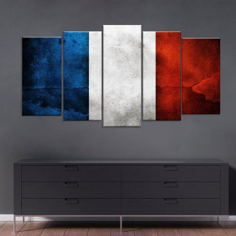 Flag of France Canvas Wall Art