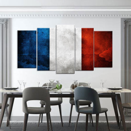 Flag of France Canvas Wall Art