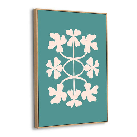 Flora Motif Canvas Wall Art